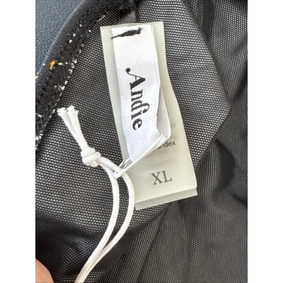 Demi Moore X Andie Women's XL The Tropez Bikini Swim Bottom Black Burst NWT - Picture 10 of 15